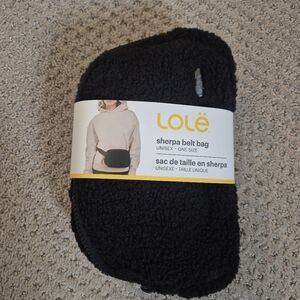 Lole Sherpa Unisex Belt Bag Black New